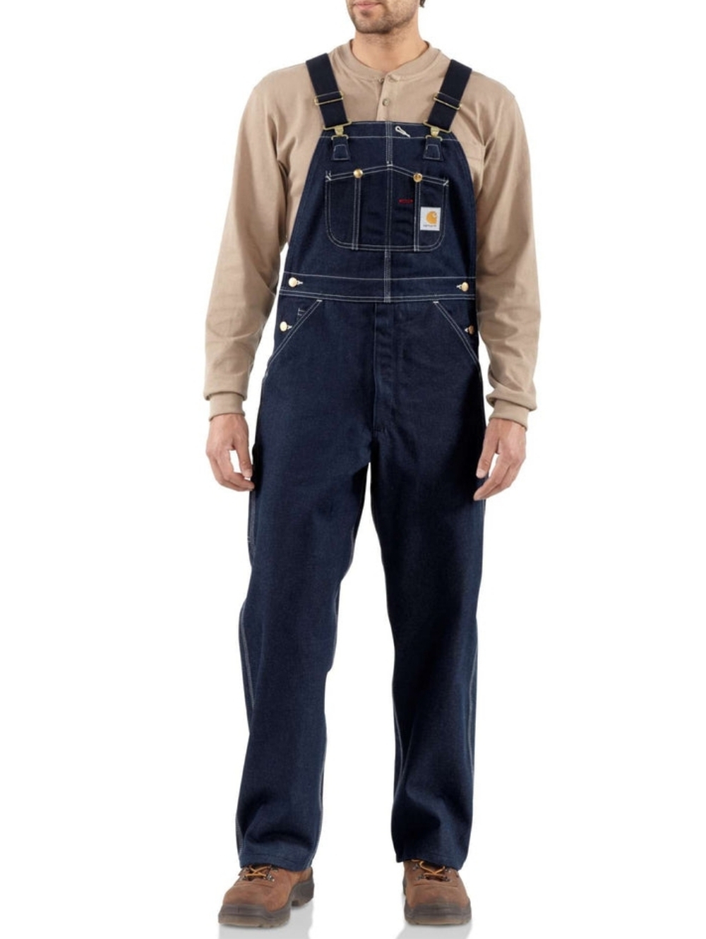 Carhartt R08 Denim Bib Overalls 46x30 NWT Workwear Utility Dungaree
